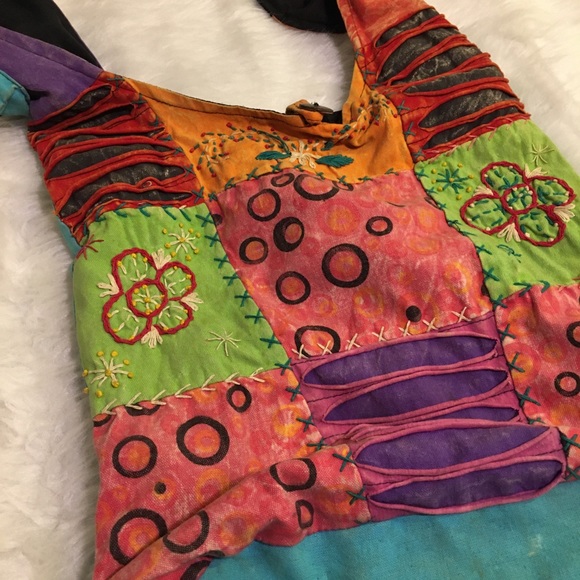 Handbags - Boho Patchwork Crossbody Bag